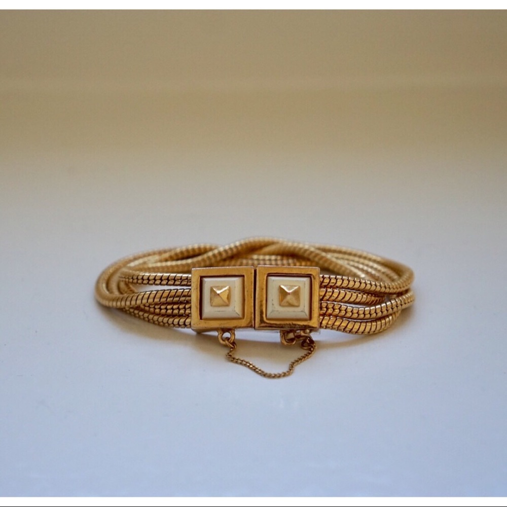 Trina Turk Gold & White Bracelet